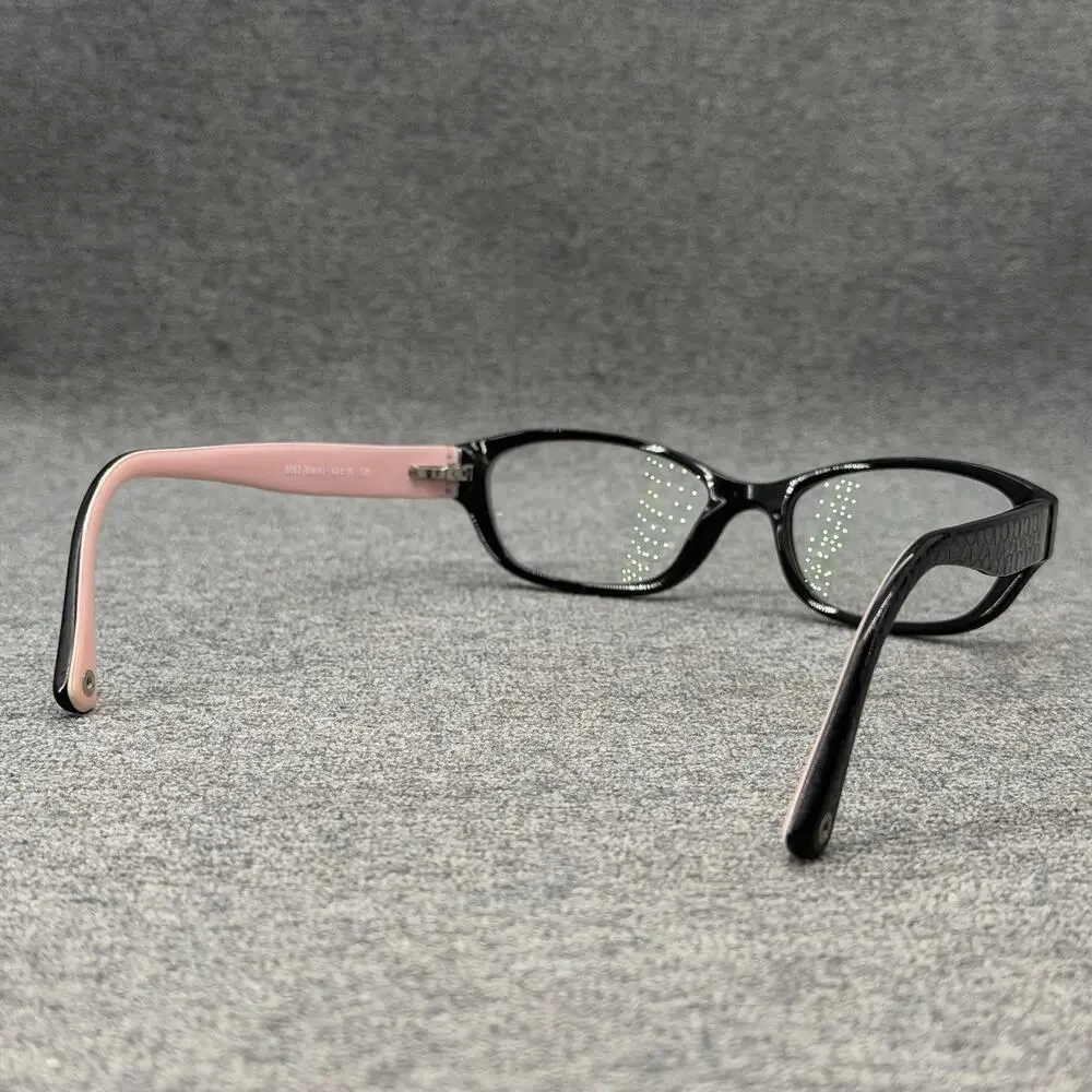 Coach Cecilia HC6002 5053 Black Pink Oval Eyeglasses Frame Women’s 49-16-135